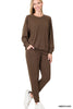 RAGLAN SLEEVE PULLOVER & JOGGER PANTS SET | ZENANA - LA PREORDER  (1111)