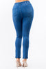 BANDED HIGH WAIST SKINNY JEANS