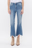 UnEven Hem High Rise Crop Flare Denim Jean  | MICA *30A SEPT PREORDER