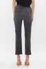 SUPER HIGH RISE SLIM CROP W/ BUTTON UP  MICA - Final Sale