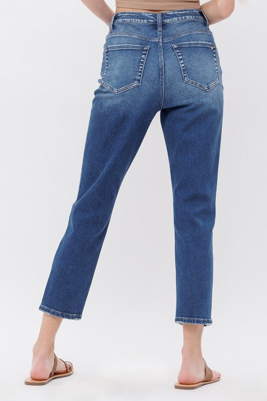 Super High Rise Stretch Mom Denim Jeans - MICA - Final Sale