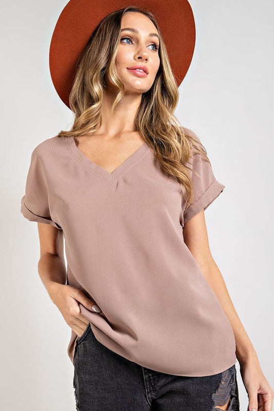 coco Basic V-Neck Top