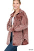 PREMIUM VINTAGE WASHED OVERSIZED CORDUOY SHACKET | ZENANA - LA PREORDER (1111))