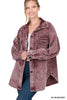 PREMIUM VINTAGE WASHED OVERSIZED CORDUOY SHACKET | ZENANA - LA PREORDER (1111))
