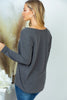 Long Sleeve Solid Knit Top | White Birch - Final Sale