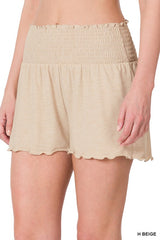 DEAL OF DAY: SMOCKED WAIST SHORTS -