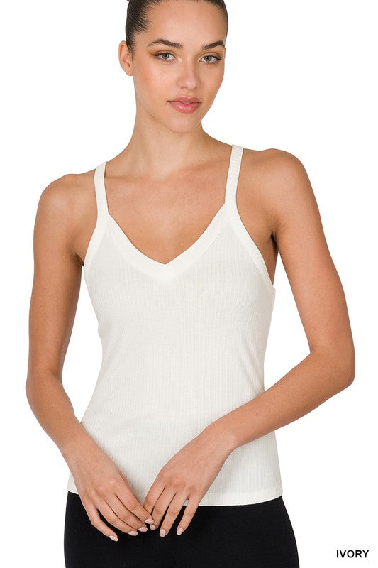 Sara's Steals and Deals Ribbed Cami Tank Top* - Final Sale