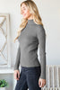 LONG SLEEVE TURTLE NECK WITH LETTUCE EDGE DETAIL | FINAL SALE