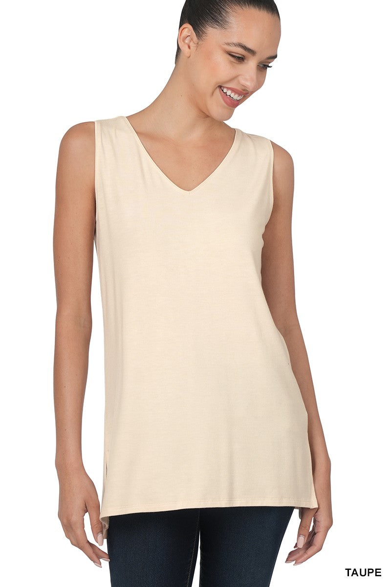 The Shannon V-Neck Tank Top - Final Sale