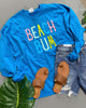 Rainbow Beach Bum Sweatshirt - BAD HABIT BOUTIQUE 