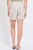 Natural Stripe Pull-On Cuffed Shorts 