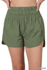 ASH OLIVE Way Home Windbreaker Shorts