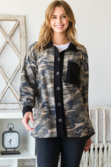 SOLID AND CAMO BUTTON SHACKET WITH POCKET | HEIMISH - LA PREORDER