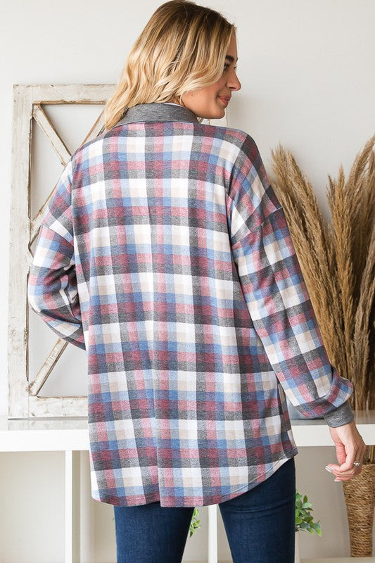 SOLID AND MULTI COLOR PLAID SHACKET POCKET | HEIMISH - LA PREORDER