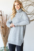 LONG SLEEVE TURTLE NECK SWEATER WITH SIDE SLIT | HEIMISH - LA PREORDER (33|42)