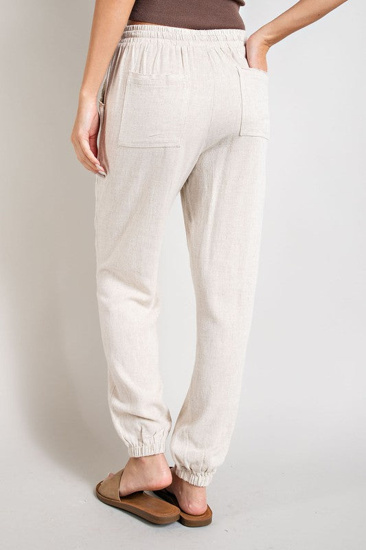 LINEN JOGGER PANTS