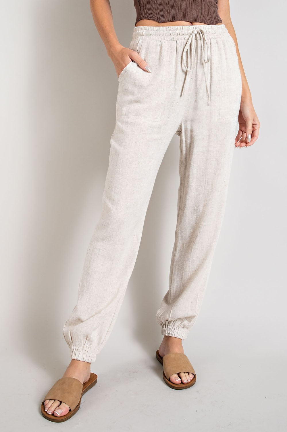 LINEN JOGGER PANTS