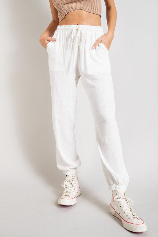 LINEN JOGGER PANTS - Virgin Island Launch