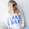 Lake Day Fleece Slouchy - White - BAD HABIT BOUTIQUE 