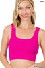 RIBBED SQUARE NECK CROPPED TANK TOP - Part 1 - Final Sale