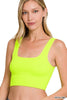 RIBBED SQUARE NECK CROPPED TANK TOP - Part 1 - Final Sale