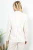 Linen Blend Stripe Salor Blazer