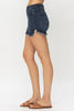 Judy Blue Pull On w/ Fray Dolphin Hem Shorts