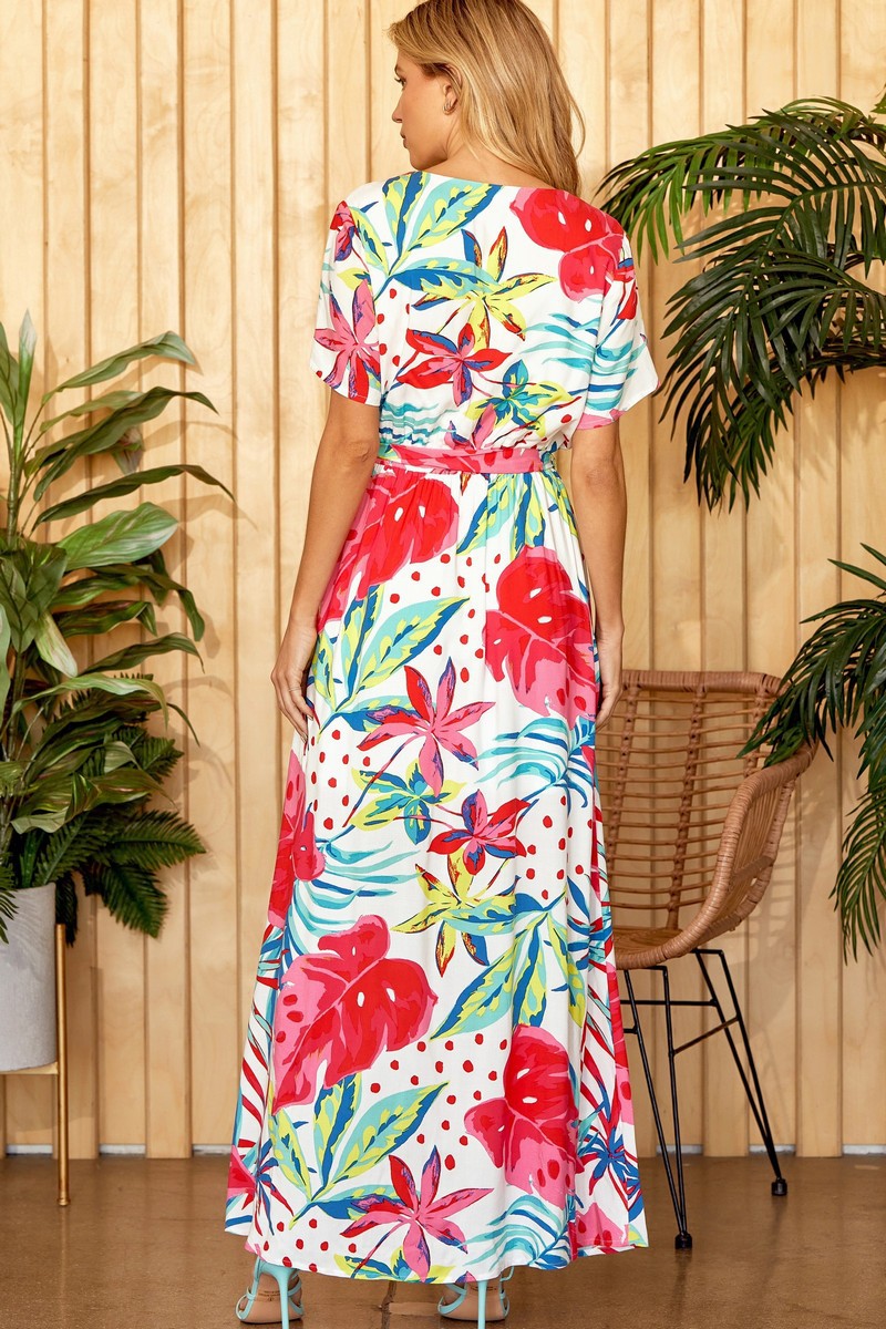 Aloha Friend Maxi Print Dress 