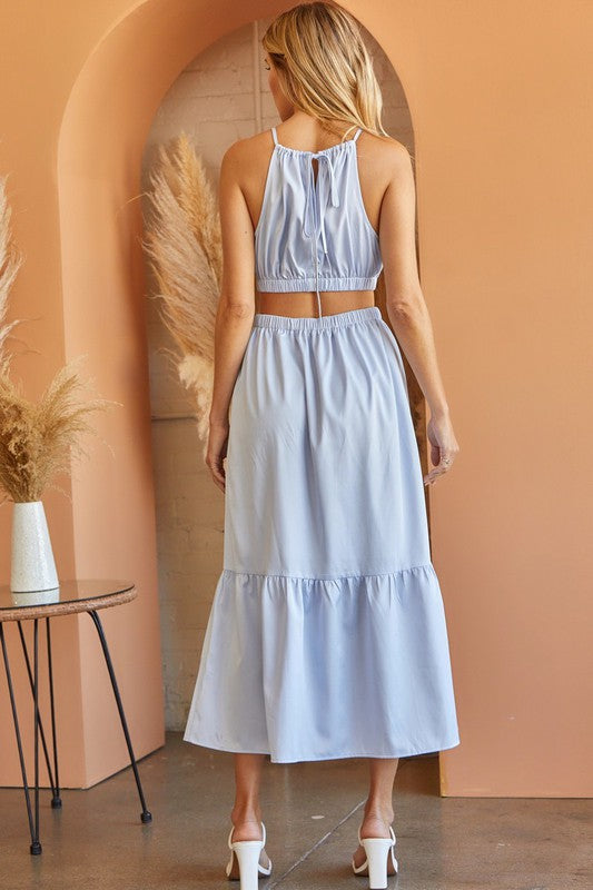 Cancun Criss Cross Waist Maxi Dress - Final Sale