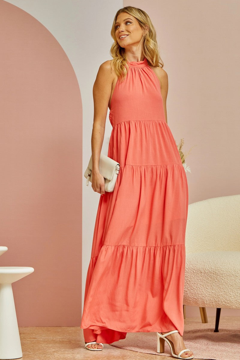 ANDREE BY UNIT TIERED MAXI DRESS