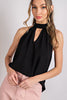 HALTER NECK SLEEVELESS TOP