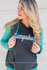 Campaholic Hoodie - Teal - BAD HABIT BOUTIQUE 