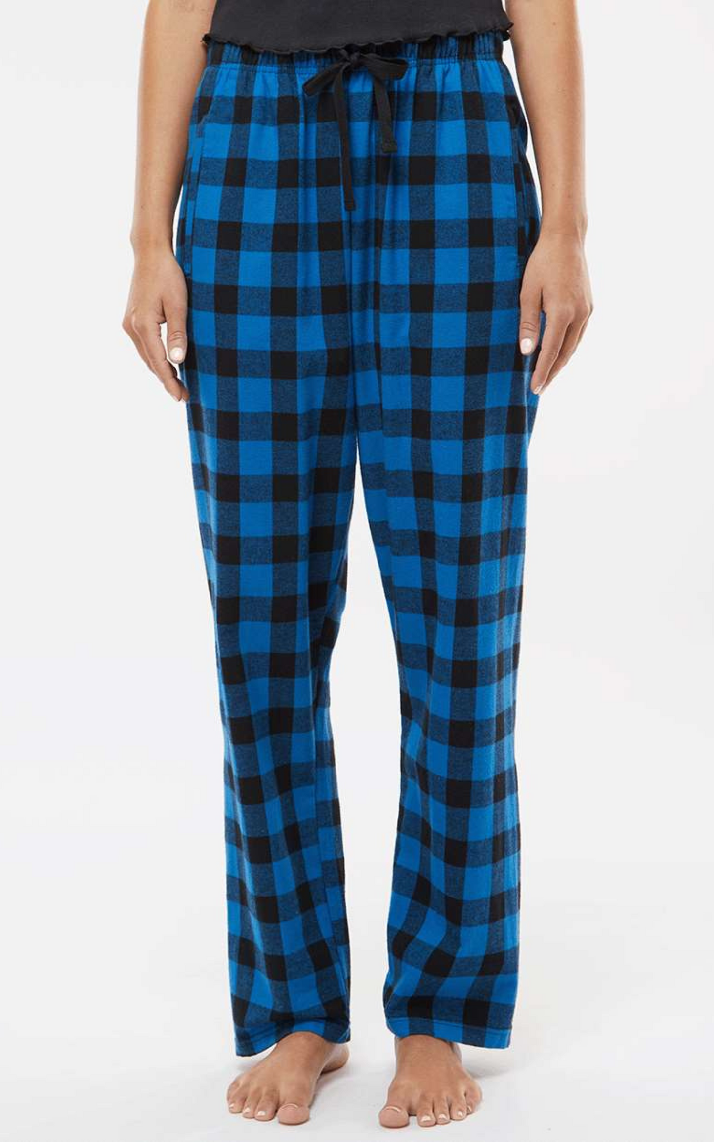 blue buffalo plaid pants 