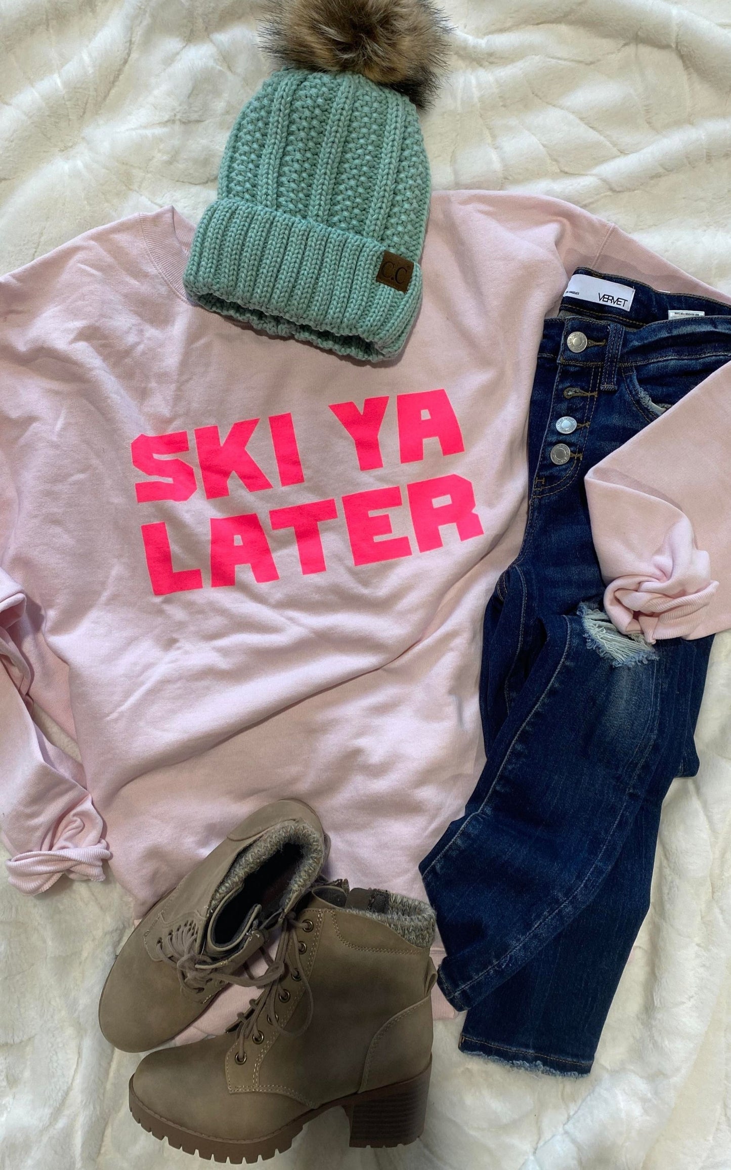 Ski Ya Later Crewneck Sweatshirt** - Final