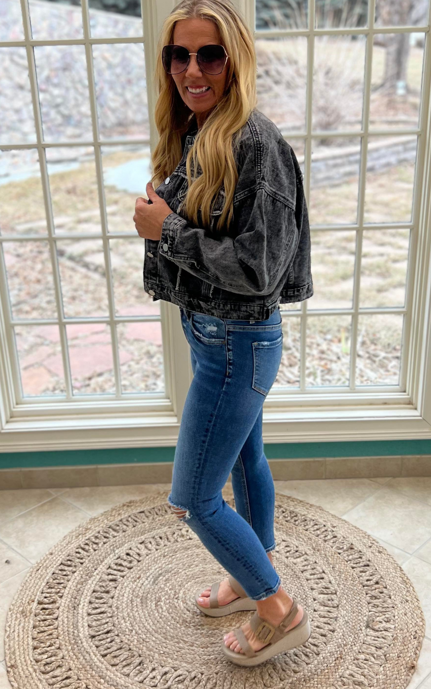 BLACK DENIM JACKET 