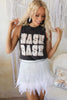 Gray NASH BASH Distressed Print Tank Top