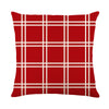 Christmas Plaid Flower Letter Print Pillowcases Without Filler