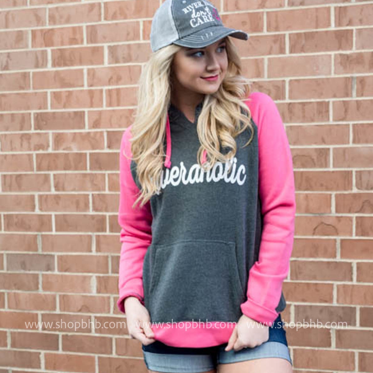 Riveraholic Two Toned Hoodie - BAD HABIT BOUTIQUE 