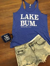 LAKE BUM Tank Top Royal - BAD HABIT BOUTIQUE 