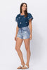 Judy Blue High Rise Destroyed Denim Shorts