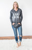 Lake Bum Hoodie | Charcoal - BAD HABIT BOUTIQUE 