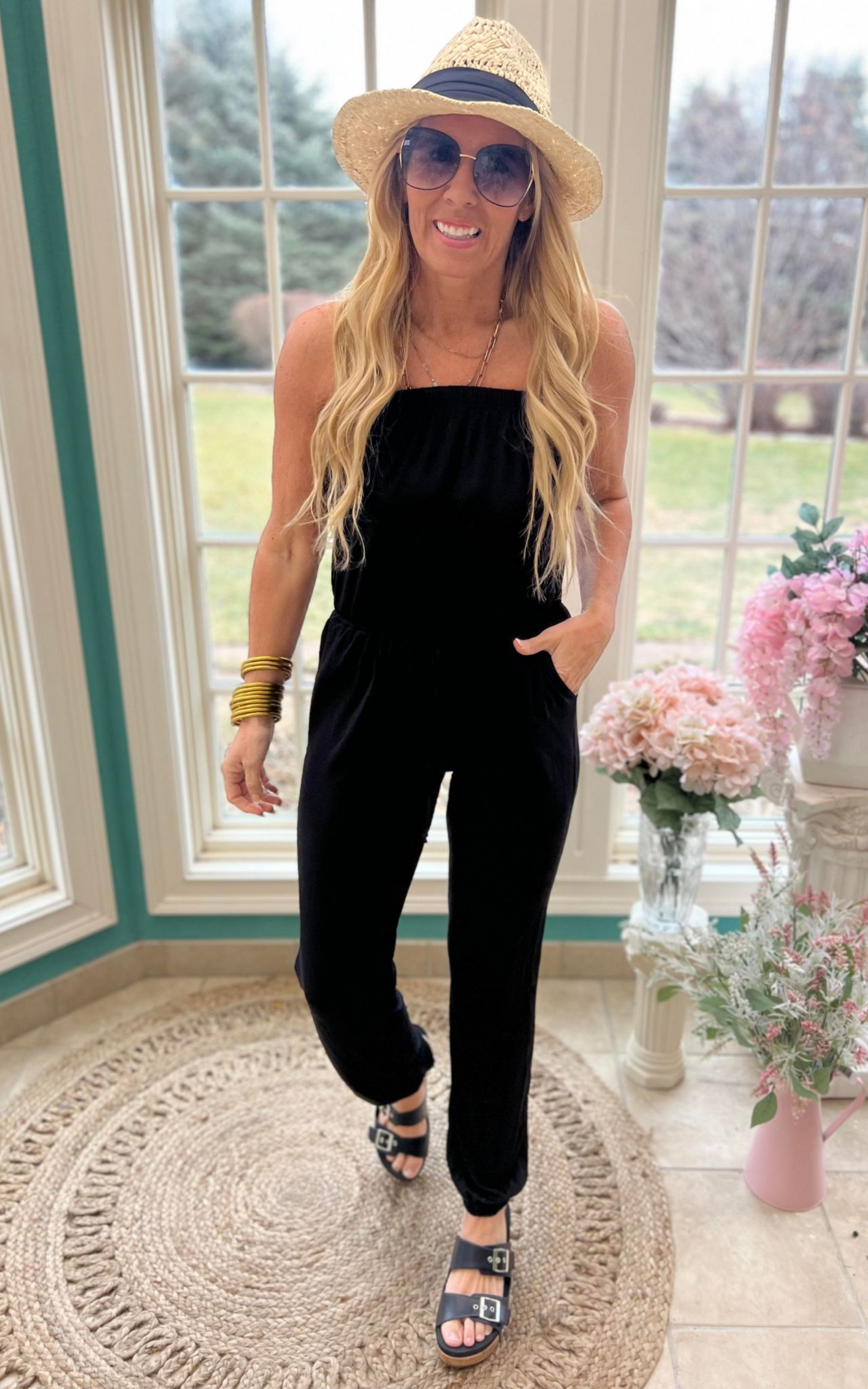 black jumpsuit 