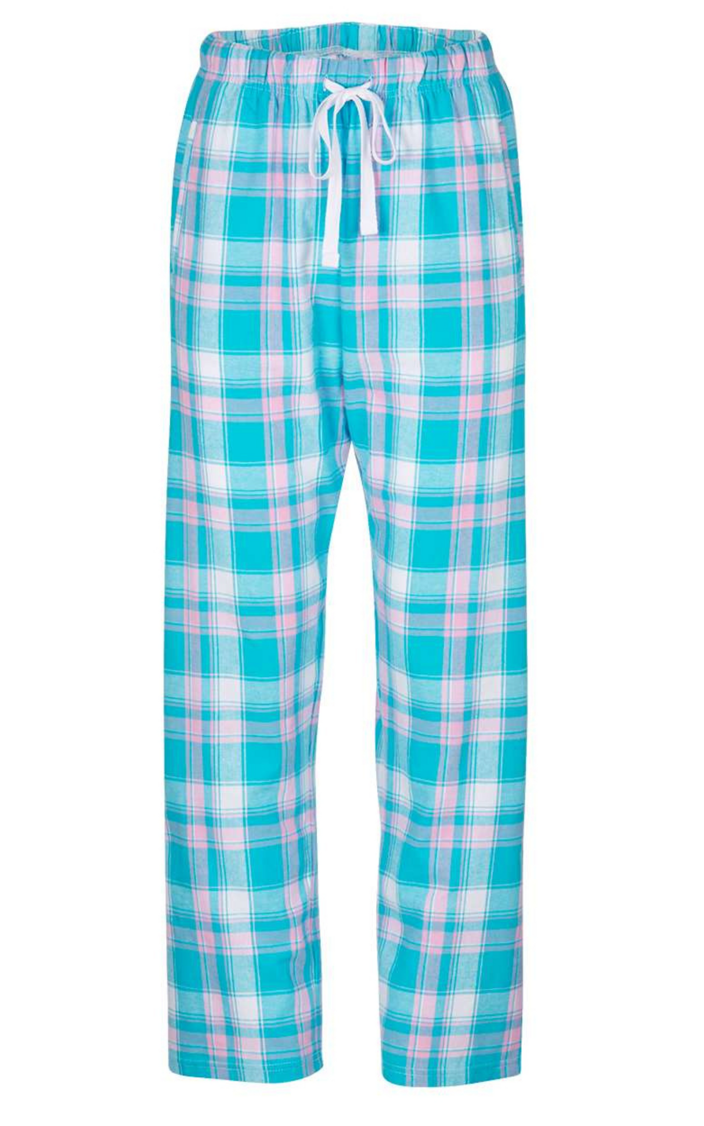 teal plaid pajamas