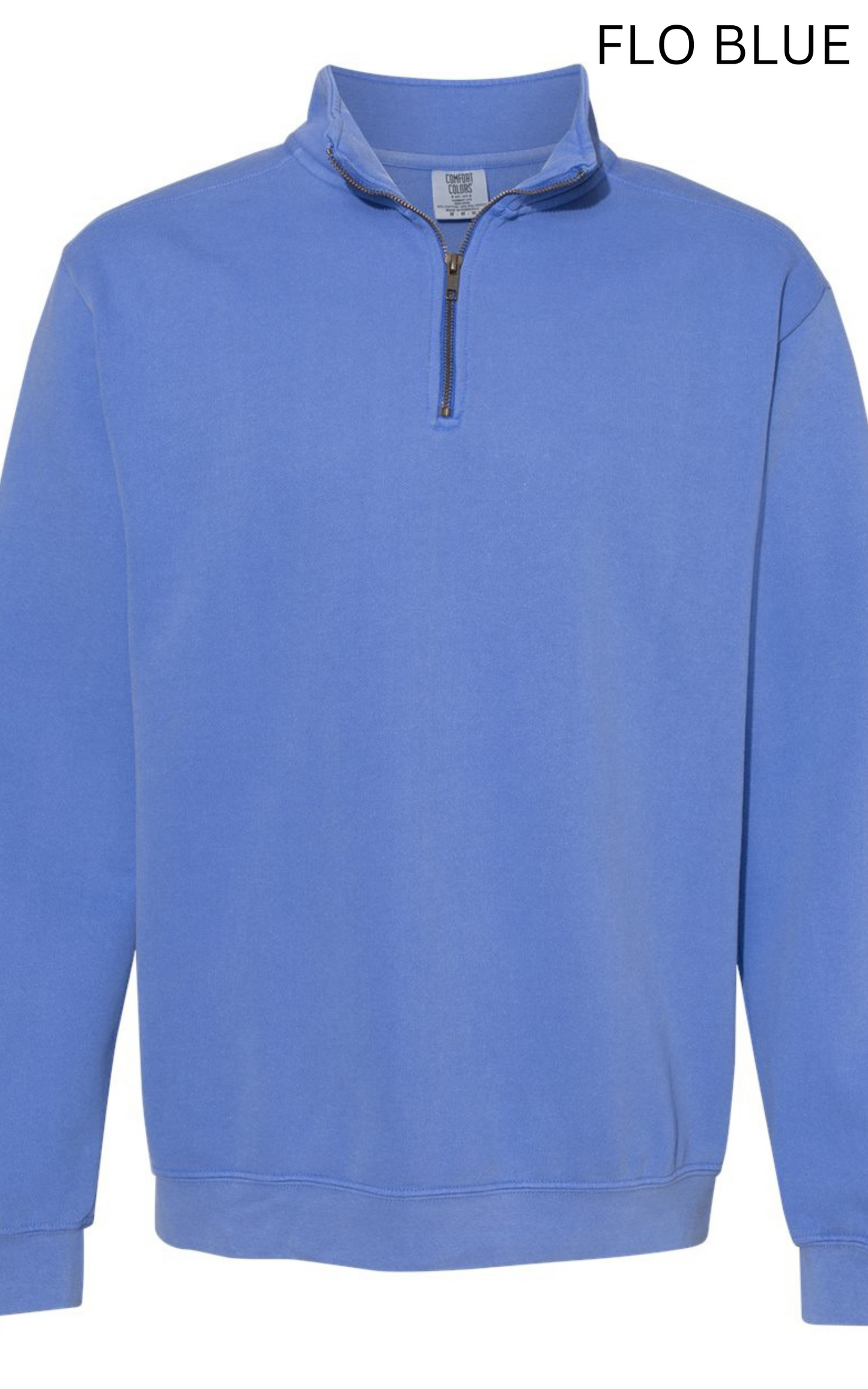 Garment-Dyed Quarter Zip Sweatshirt