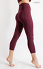 V WAIST CAPRI LENGTH LEGGINGS | RAE MODE*