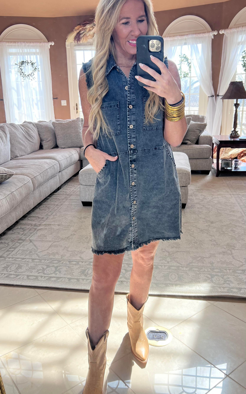DENIM DRESS