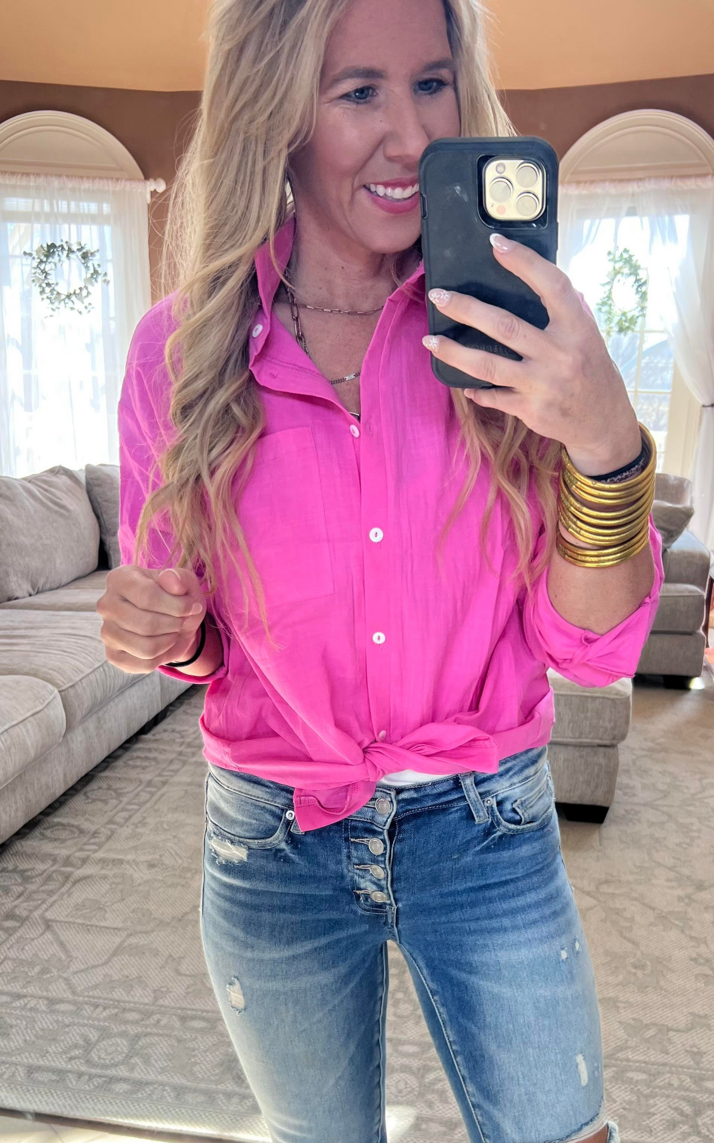 HOT PINK SHIRT 