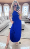 bright blue Zenana Sleeveless Maxi Dress