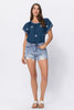 Judy Blue High Rise Destroyed Denim Shorts