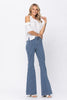 Judy Blue Pin Striped High Waist Super Flare Jeans